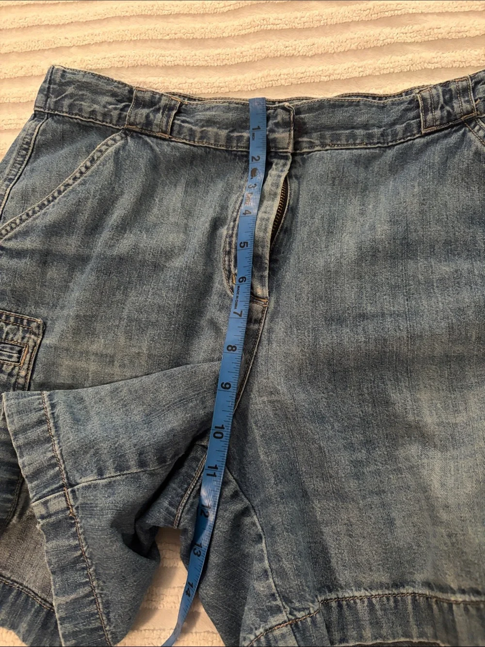 J Jill Denim Cargo Shorts size 8